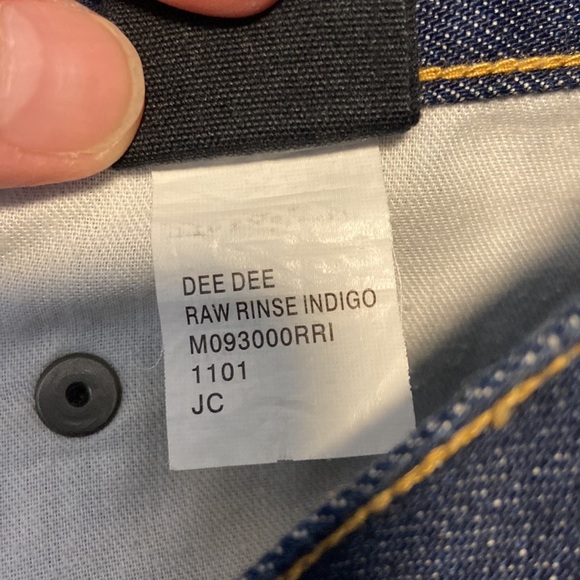 Ksubi Dee Dee Jeans Raw Rinse Indigo Dark Wash Straight Leg Button Fly Size 31 - Picture 10 of 10